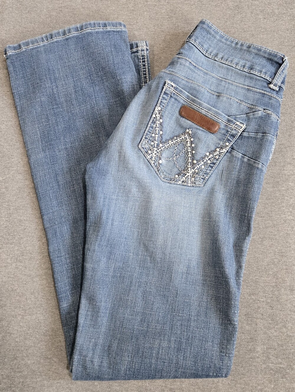 Wrangler Premium Patch Mae Booty Up Jeans Womens Size 3 X 34 Style 10MWZCT Rodeo